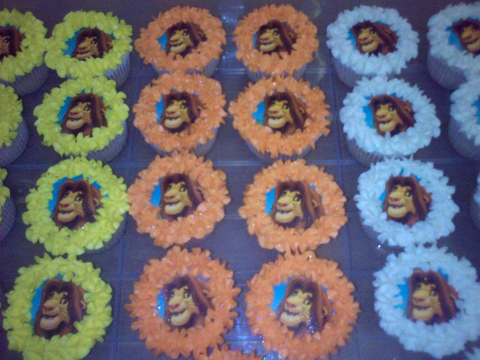 Cupcakes Rey Leon, parte 1