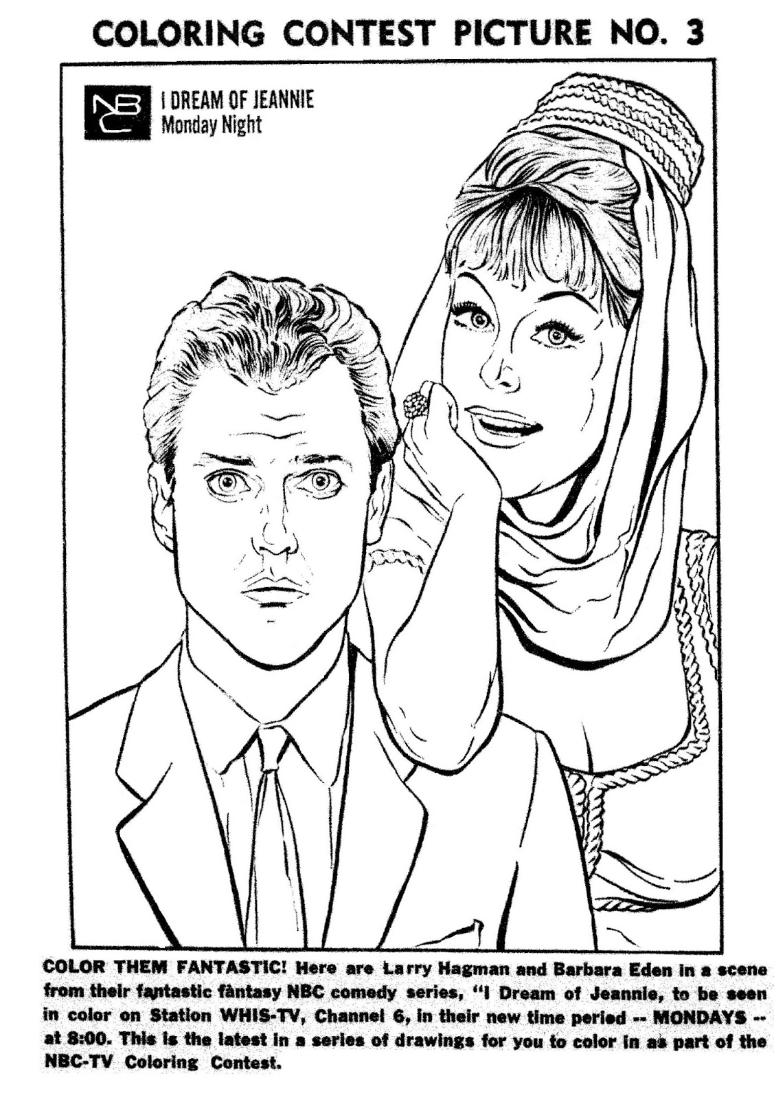 i dream of jeannie coloring pages - photo #2