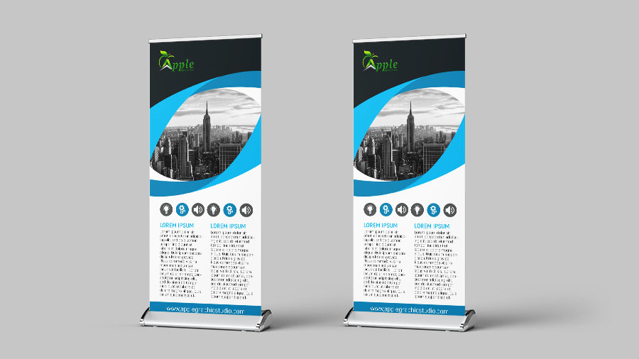 Best Roll Up Banner Design Tutorial Photoshop Tutorial Apple