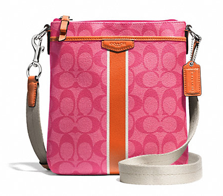 Ina's Fabulous Finds: Coach Signature Stripe Swingpack