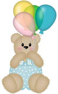 Abecedarios de Osita de Peluche con Globos. Teddy Bear with Balloons Alphabet.