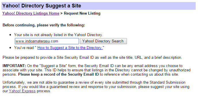 Yahoo! Directory 2