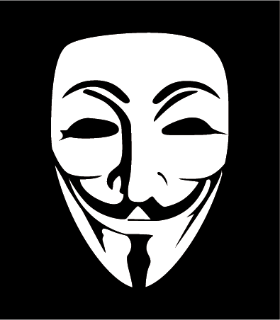máscara de anonymous - vector