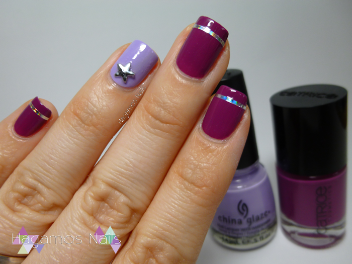 Nail art tonos morados. Juliet Reto Fairy