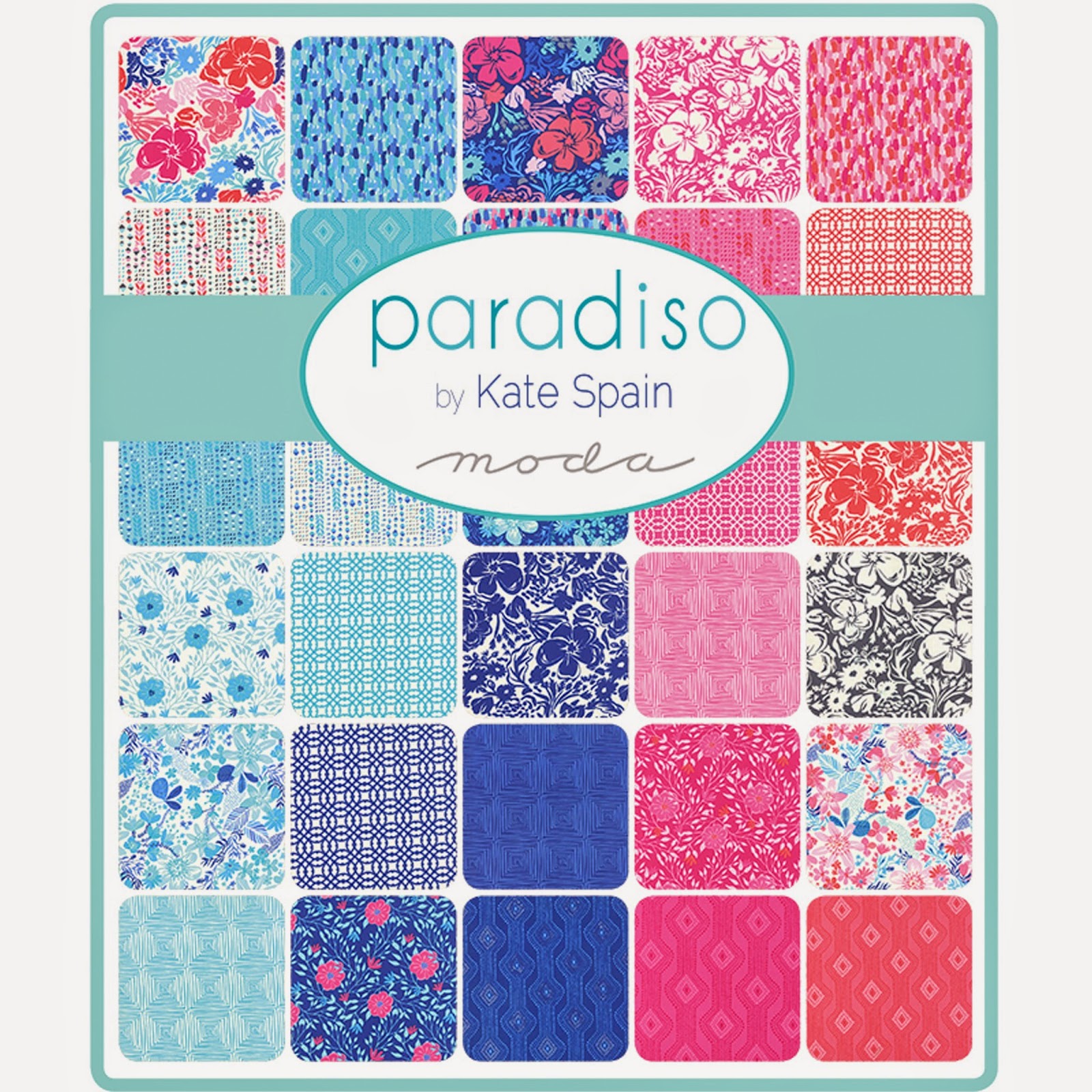 Crazy Quilt Girl Fabric Shop Moda PARADISO Fabric