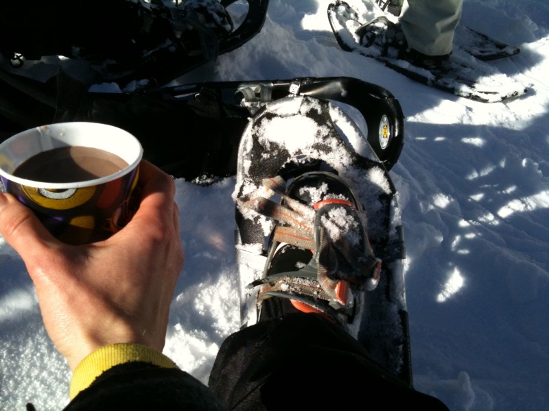 Life Bites Cypress Snowshoe Tour...cookies and hot chocolate