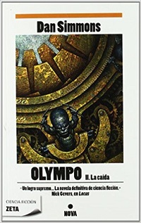 Portada española de Olympo, de Dan Simmons Portada española de Olympo, de Dan Simmons