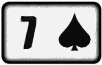 seven of spades playing card