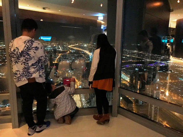 My family at Burj Khalifa Observation Deck