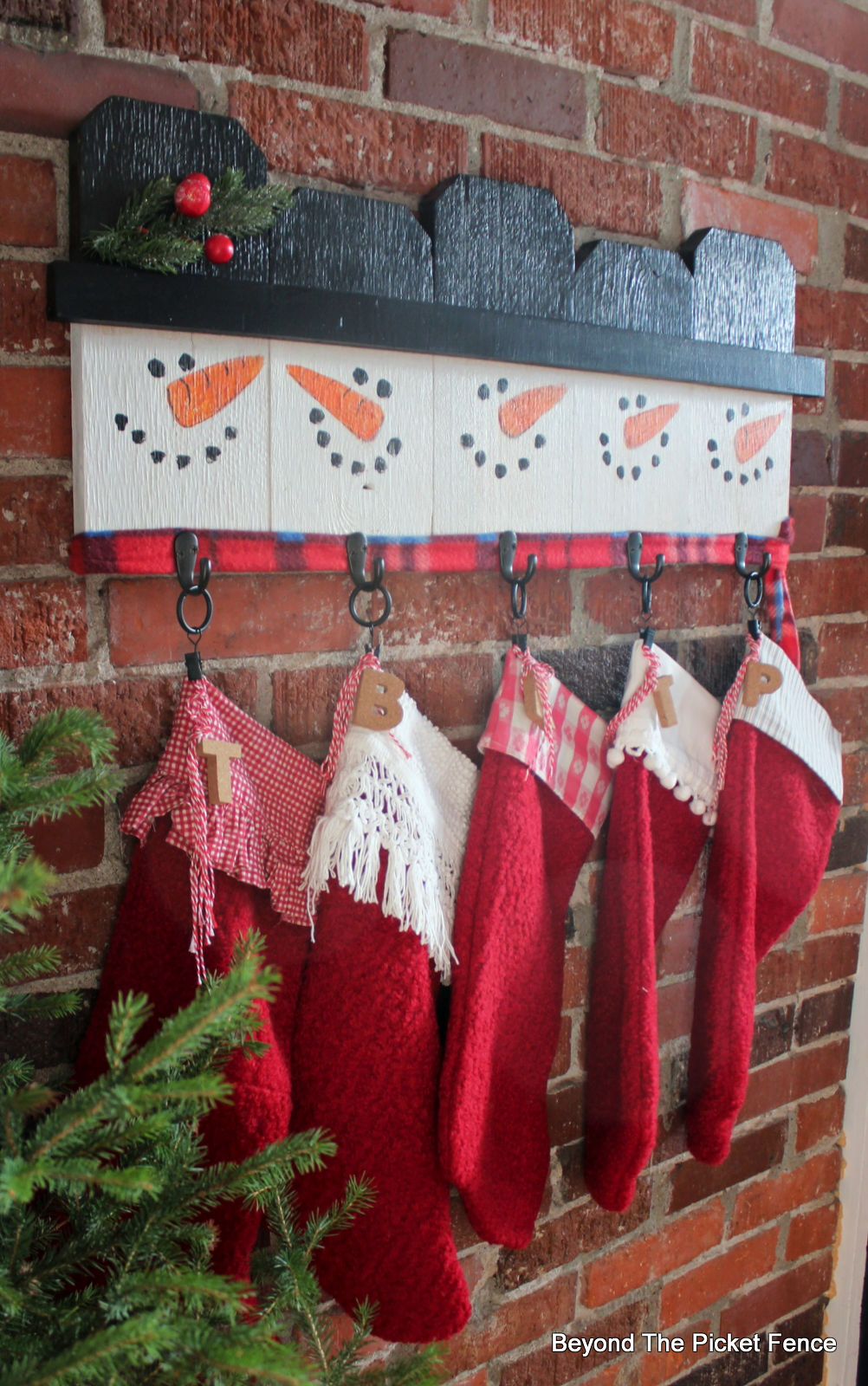 Beyond The Picket Fence: 12 Days of Christmas Day 8 Stocking Hanger