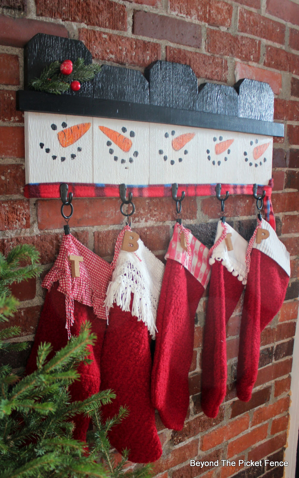 Diy Fence Post Stocking Holder