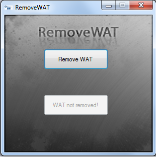 Sửa lỗi Màn hình đen (Window is not Genuine) bằng Remove WAT Sửa lỗi Màn hình đen (Window is not Genuine) bằng Remove WAT