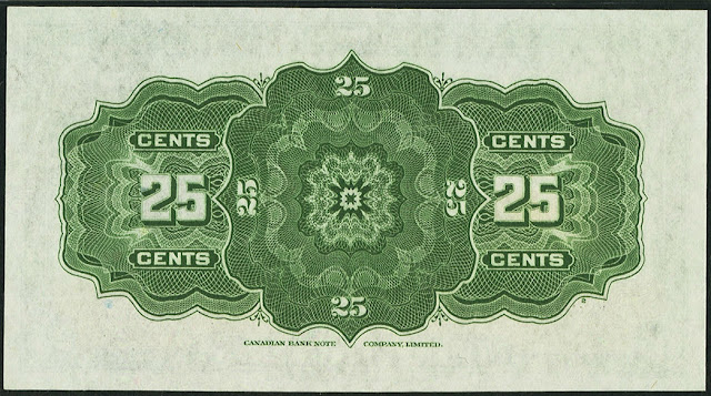 Dominion of Canada 25 Cents Shinplaster Banknote 1923