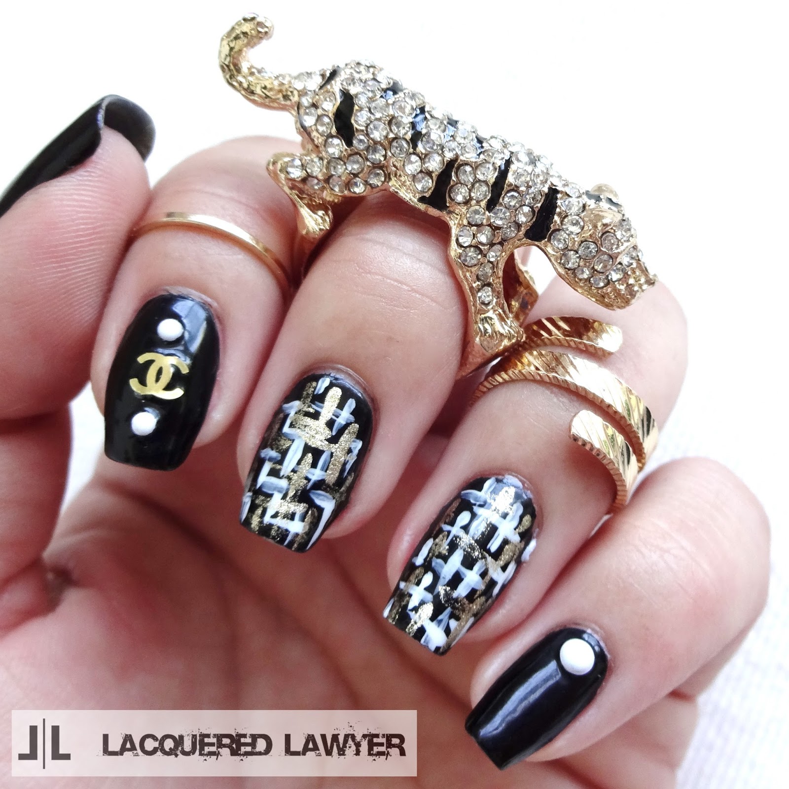 All Lacquered Up on Tumblr  Chanel nails, Chanel nail art, Nail stickers