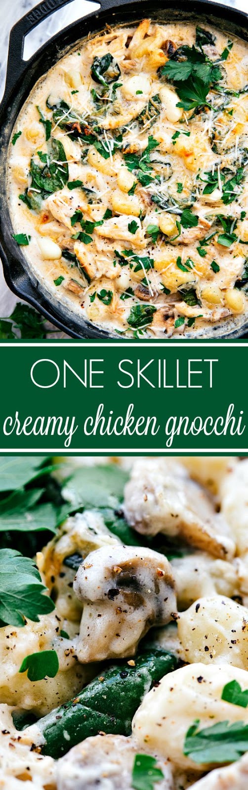 One Skillet Chicken and Spinach Gnocchi WONDERFUL RECIPES