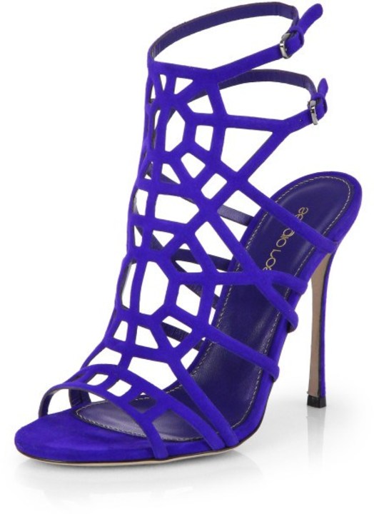 Blue Strappy Heels