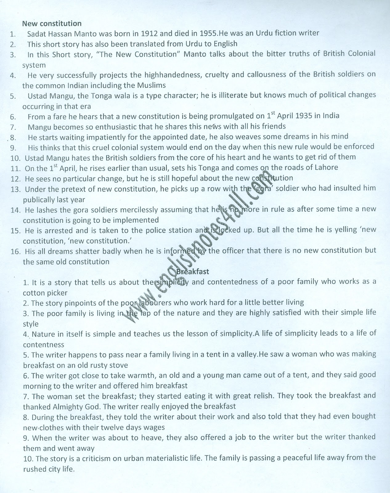 Essay On English Subject Ba English Notesmodern Essaysthe Old Man And The Seashort Stories And One Act Plays Essay Writings In English also Essays About High School Ba English Notespuuosiub Short Essays In English