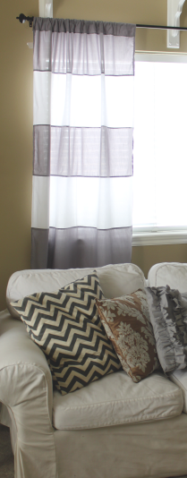 Do It Yourself Divas Diy Striped Curtains