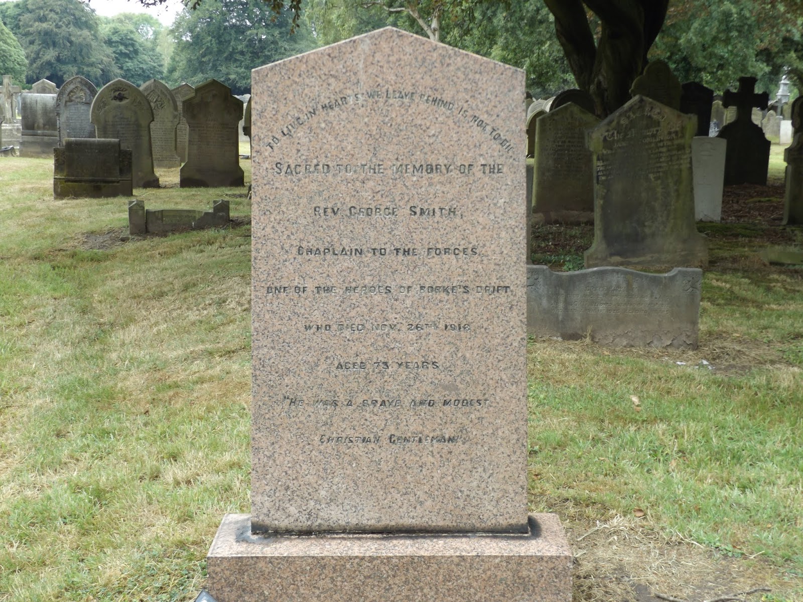 wargames and walking Graves of the Rorkes Drift Defenders