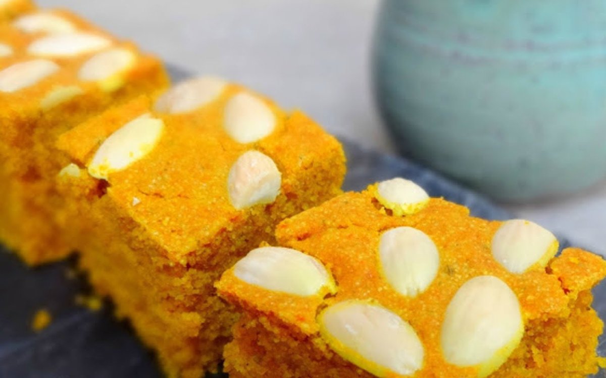 Sfouf Lebanese Almond and Turmeric Cake Recipe LEBANESE RECIPES