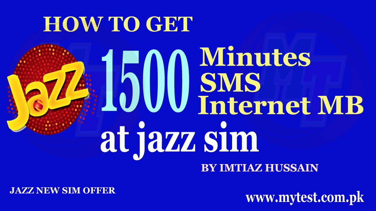 How to get free minutes sms & MB at jazz sim 2018 Knowledge Center