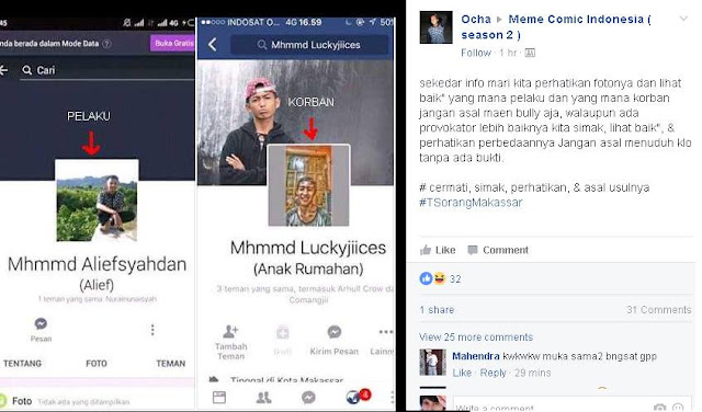 Mengejutkan! Foto Bullying Pelaku Pemukulan Yang Terlanjur Beredar Di Mediasosial Ternyata Salah Orang