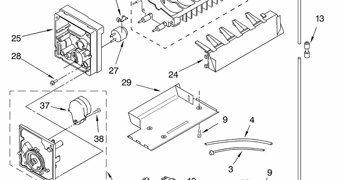 Appliance Parts Southeast 10653332300 Kenmore Whirlpool Ice Maker Parts