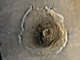 Olympus Mons, on Mars, is the highest volcano in the Solar System
