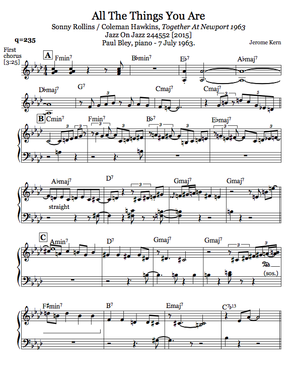 Lennie Tristano Transcriptions Pdf File