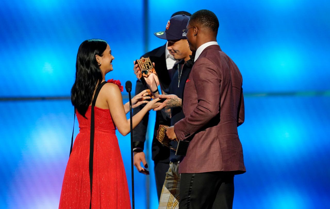 Camila Mendes Clicks At National Football League (NFL) Honors in Atlanta