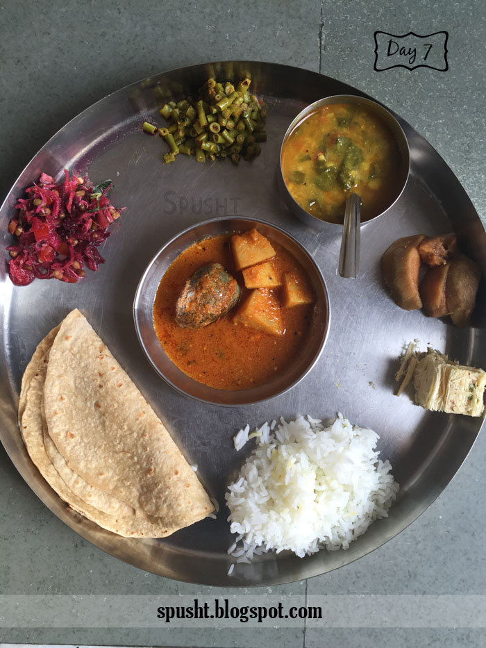 Spusht My Meals for a Month Vegetarian Indian Homemade Food