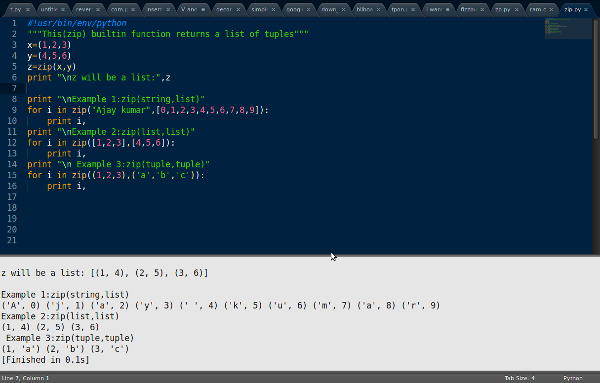Числа в порядке возрастания в питоне. Zip в питоне. Функция zip. Python program example. Быстрый Python.