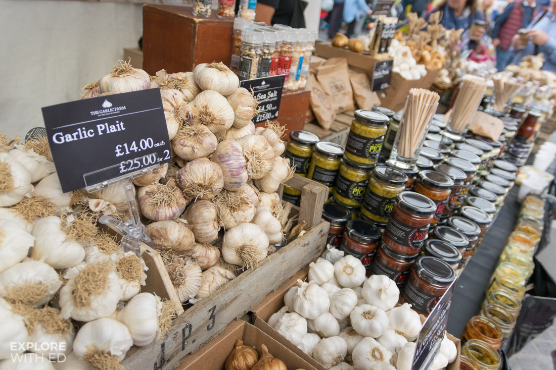 The Garlic Farm Isle of Wight Food Stall