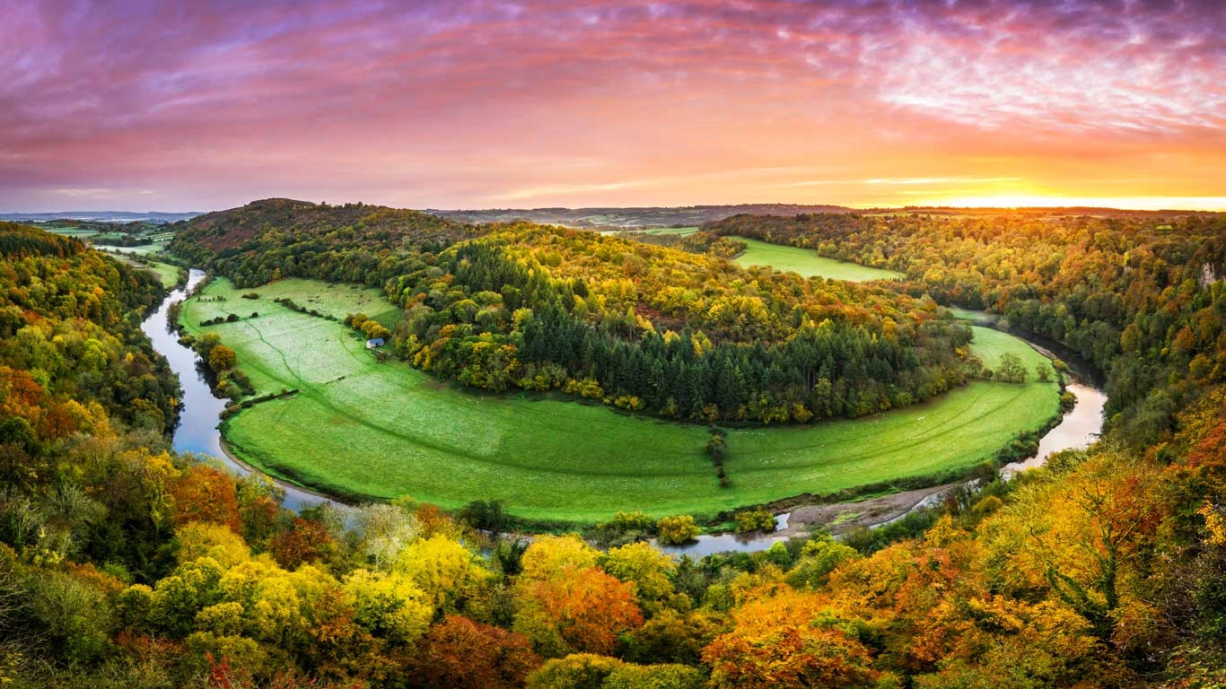 River Wye in Herefordshire, England