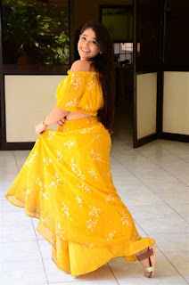 Chandni Bhagwanani Photos in Yellow Dress