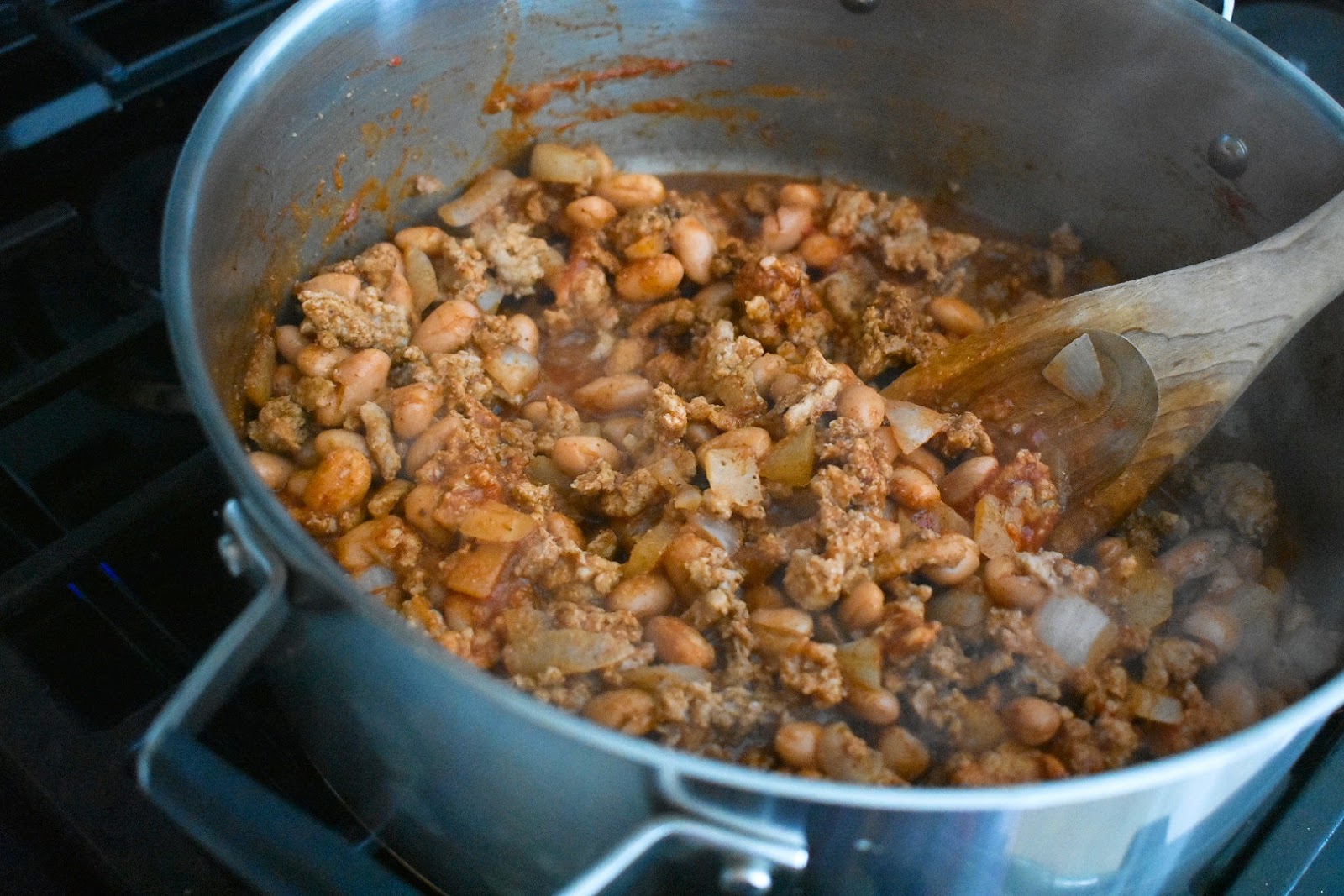 Turkey Chili Cheese Fries with Giardiniera Chef Jen