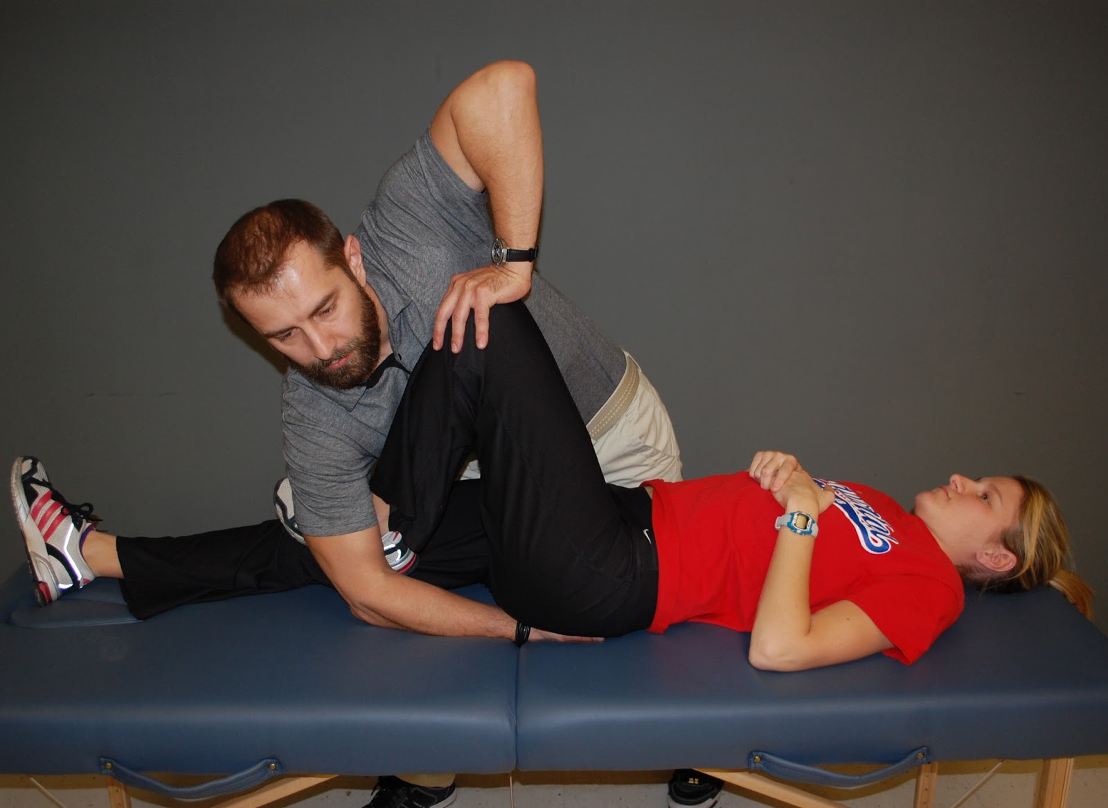 Lumbar and SI Joint Special Tests Thight Thrust Test