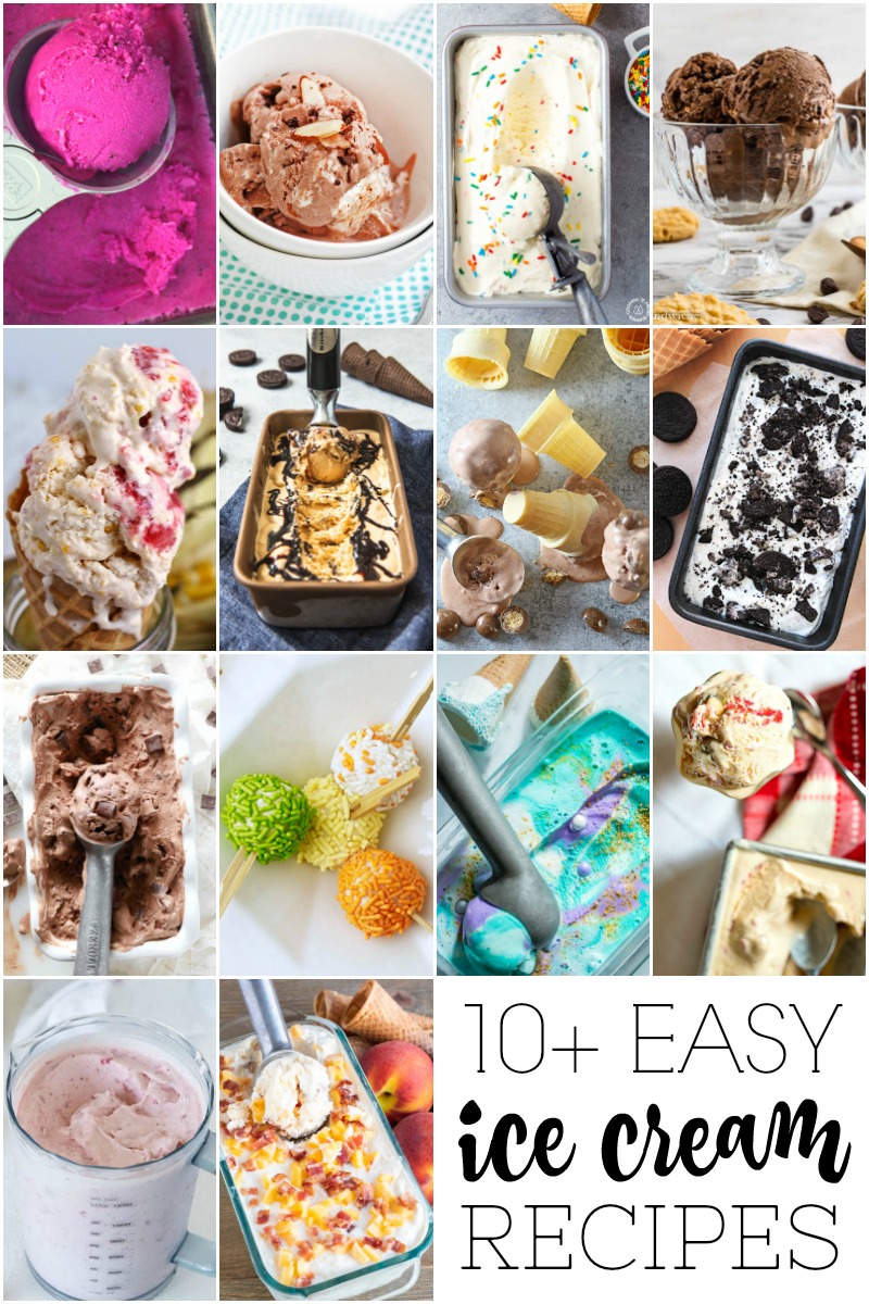 10+ Easy Ice Cream Recipes! #icecream #dessert #oreos