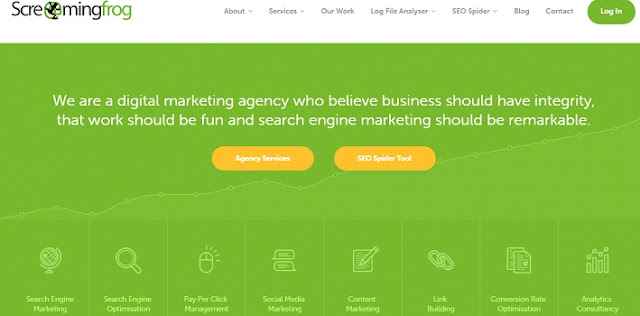 Screamingfrog homepage Screamingfrog homepage