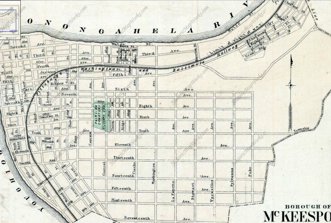 McKeesport Old Maps Of McKeesport