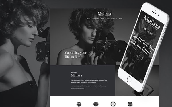 Melissa - Art & Photography & Photographer Portfolio & Photo Studio Responsive WordPress Theme