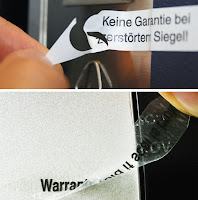 wiederablösbare Sicherheitssiegel Sicherheitssiegel ablösbarer Klebstoff