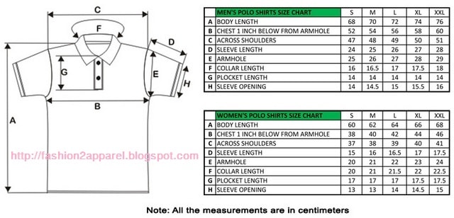 Shirt Size Chart