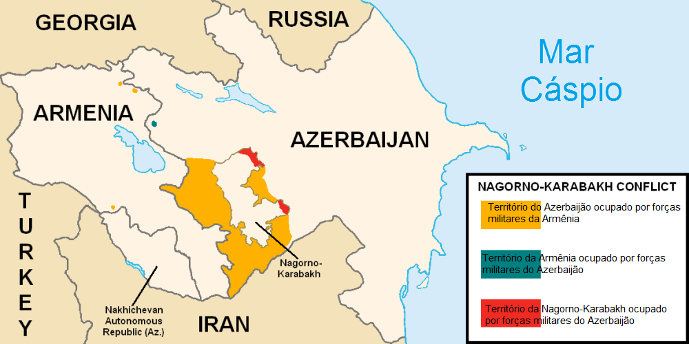 Armênia e Azerbaidjão disputam Nagorno-Karabakh Armênia e Azerbaidjão disputam Nagorno-Karabakh