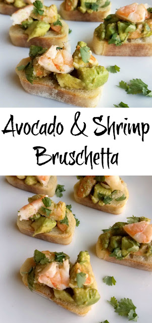 Delicious shrimp, creamy avocado, lime, cilantro and a hint of chili powder make this bruschetta one of a kind. It reminds me of our visit to the Houston shore. Delicious shrimp, creamy avocado, lime, cilantro and a hint of chili powder make this bruschetta one of a kind. It reminds me of our visit to the Houston shore.