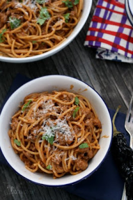 Pasilla Bolognese Spaghetti