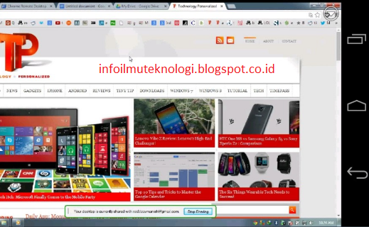 kontrol pc dari android