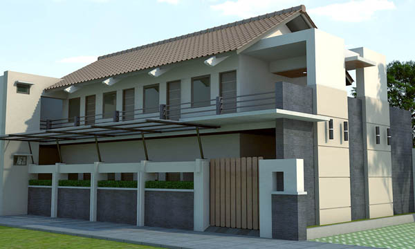  Desain  Rumah  Kost  Dengan Model Minimalis  rumahku