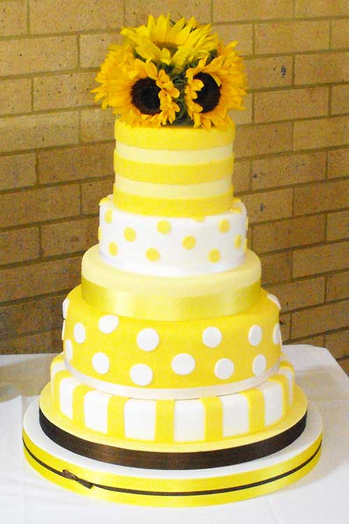 Wedding By Designs Yellow Wedding Cakes Design
