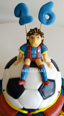 -: FC BARCELONA- MESSI FOOTBALL CAKE